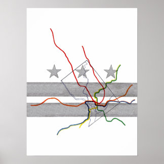 DC Metro-Karte Poster