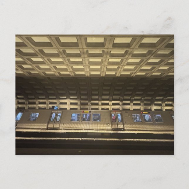 DC-Metro-Zug Postkarte (Vorderseite)