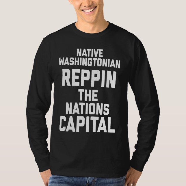 DC! Native Washingtonian! Hometown Washington DC T-Shirt (Vorderseite)