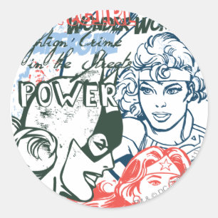 DC Originale - ausgeteilt Runder Aufkleber