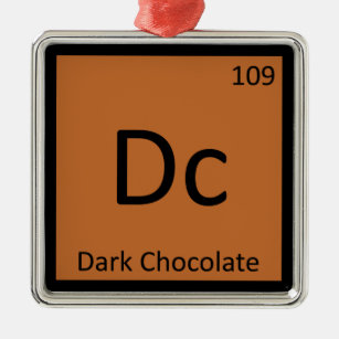 Dc - Periodische Tabelle der dunklen Schokolade Ornament Aus Metall