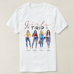 DC Personalisiert Girls Trip Shirt, Reisegeschenk  T-Shirt