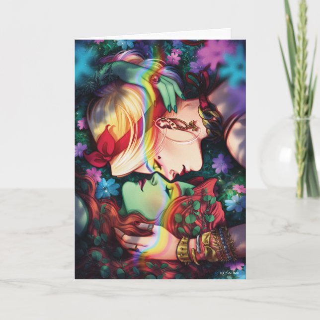 DC Pride Harley Quinn & Poison Ivy Comic Cover Karte (Vorderseite)