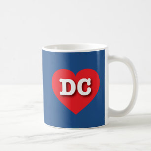 DC Rotes Herz - I Liebe DC Kaffeetasse