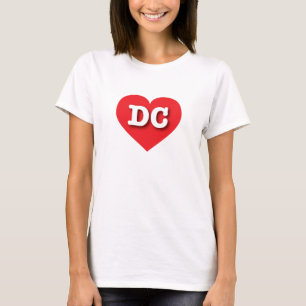 DC Rotes Herz - I Liebe DC T-Shirt