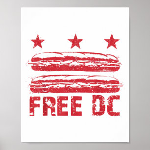 Dc Sandwich Typ Free Dc, DC Flag Sub Sandwiche Poster