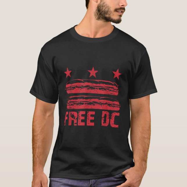 Dc Sandwich Typ Free Dc, DC Flag Sub Sandwiche T-Shirt (Vorderseite)