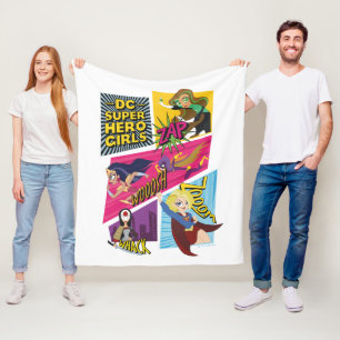 DC Super Hero Girls Action Panels Fleecedecke