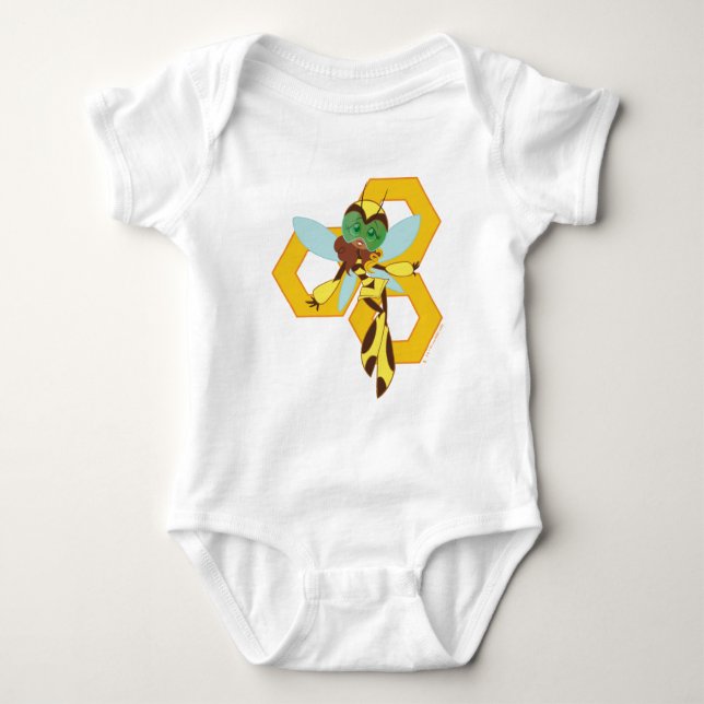 DC Super Hero Girls Bumble Bee Baby Strampler (Vorderseite)