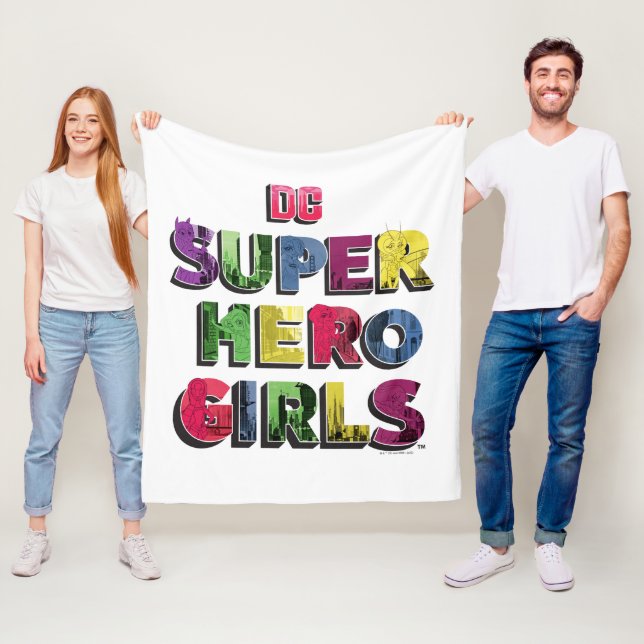 DC Super Hero Girls City Letters Fleecedecke (Beispiel)