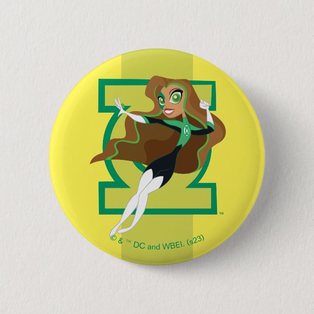 DC Super Hero Girls Green Lantern Button (Vorderseite)