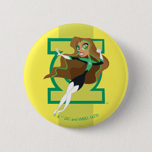 DC Super Hero Girls Green Lantern Button