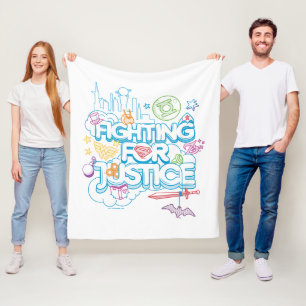 DC Super Hero Girls kämpfen für Gerechtigkeit Fleecedecke