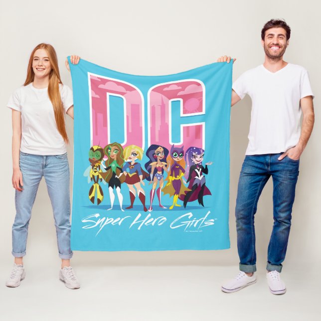 DC Super Hero Girls Lineup Fleecedecke (Beispiel)