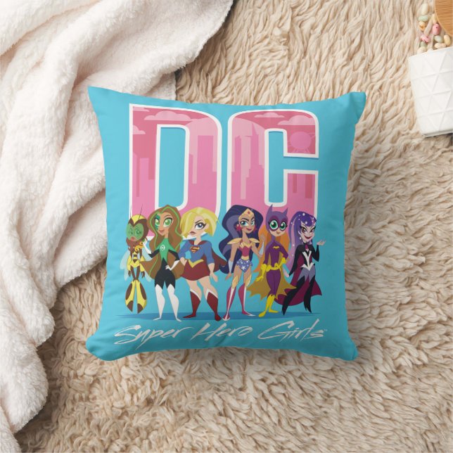 DC Super Hero Girls Lineup Kissen (Decke)