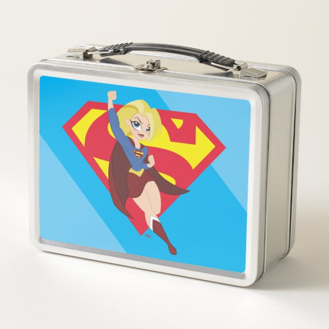 DC Super Hero Girls Supergirl Metall Brotdose (Vorderseite)