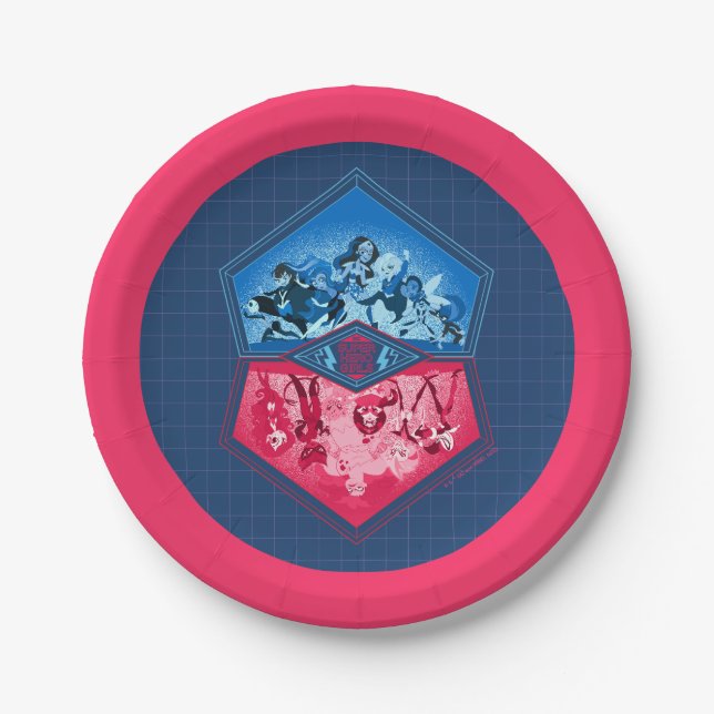 DC Super Hero Girls Teamwork Battle Pappteller (Vorderseite)