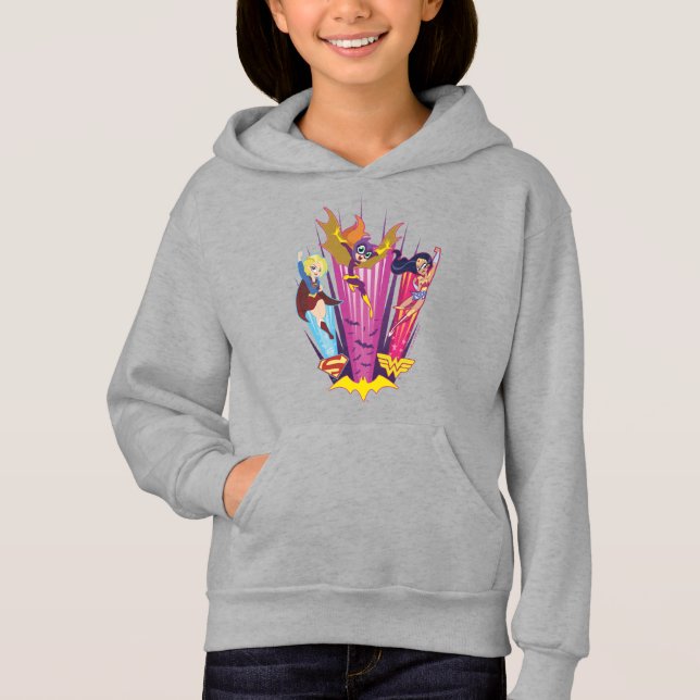 DC Super Hero Girls Trio Hoodie (Vorderseite)