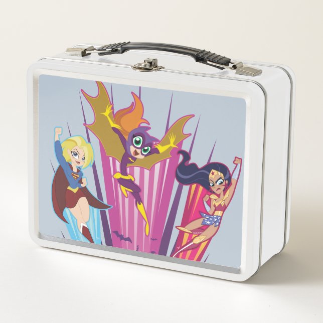 DC Super Hero Girls Trio Metall Brotdose (Vorderseite)