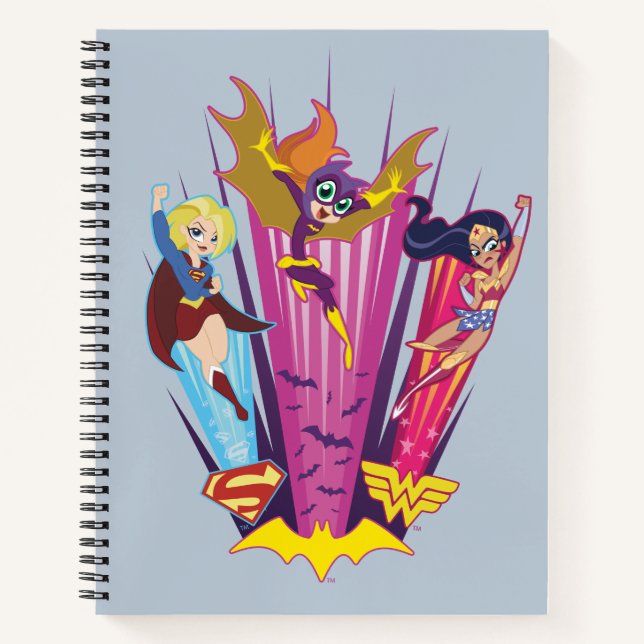 DC Super Hero Girls Trio Notizbuch (Vorderseite)