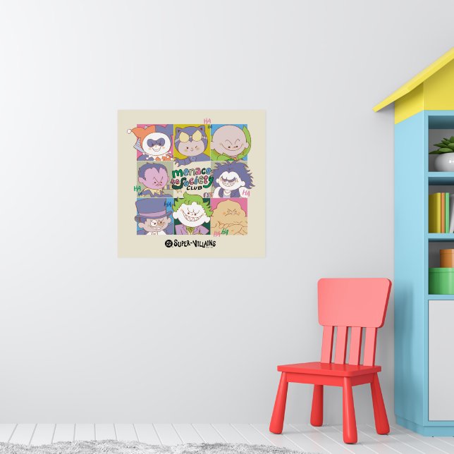 DC Super-Schurken-Bedrohung der Gesellschaft Club- Poster (Kinderzimmer 1)