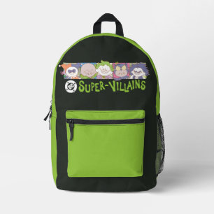 DC-Super-Schurken-Cartoon-Lineup Bedruckter Rucksack