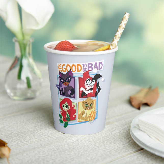 DC Super Villain Girls Es ist gut, schlecht zu sei Pappbecher (In Situ)
