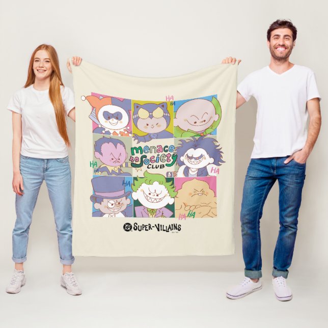 DC Super-Villain Menace To Society Club Graphic Fleecedecke (Beispiel)