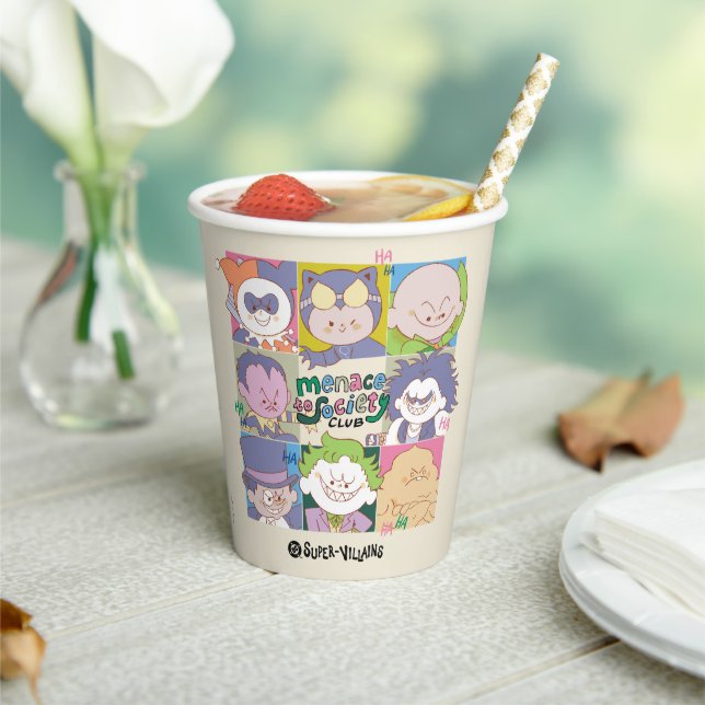 DC Super-Villain Menace To Society Club Graphic Pappbecher (In Situ)