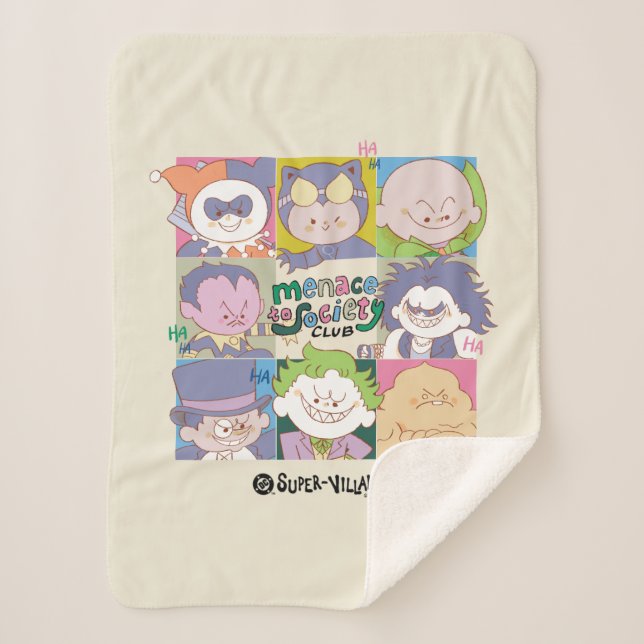 DC Super-Villain Menace To Society Club Graphic Sherpadecke (Vorderseite)