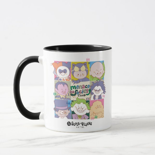 DC Super-Villain Menace To Society Club Graphic Tasse (Links)
