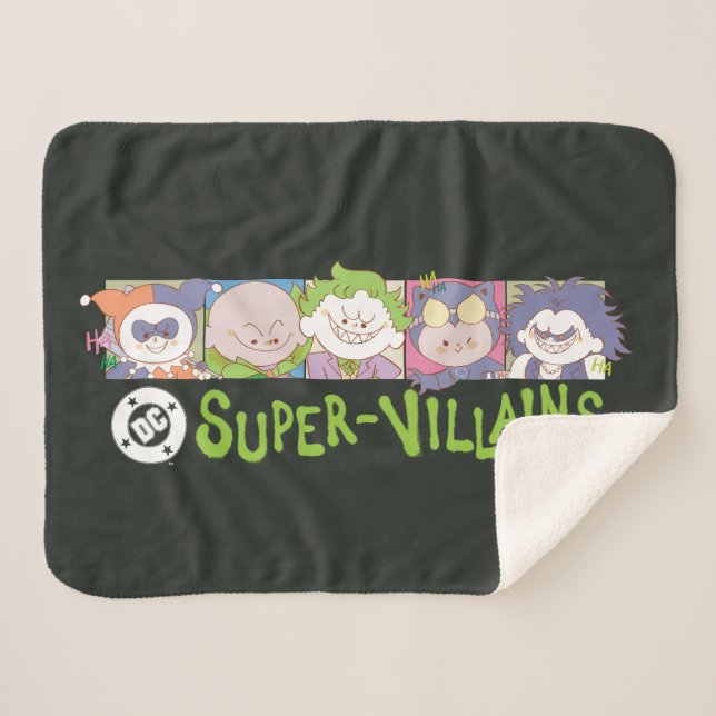 DC Super-Villains Cartoon Lineup Sherpadecke (Vorderseite (Horizontal))