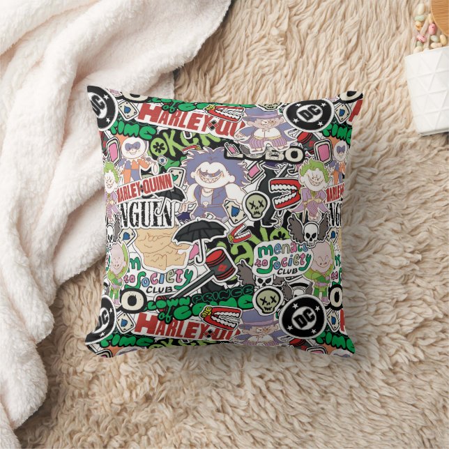 DC Super-Villains Cartoon Pattern Kissen (Decke)
