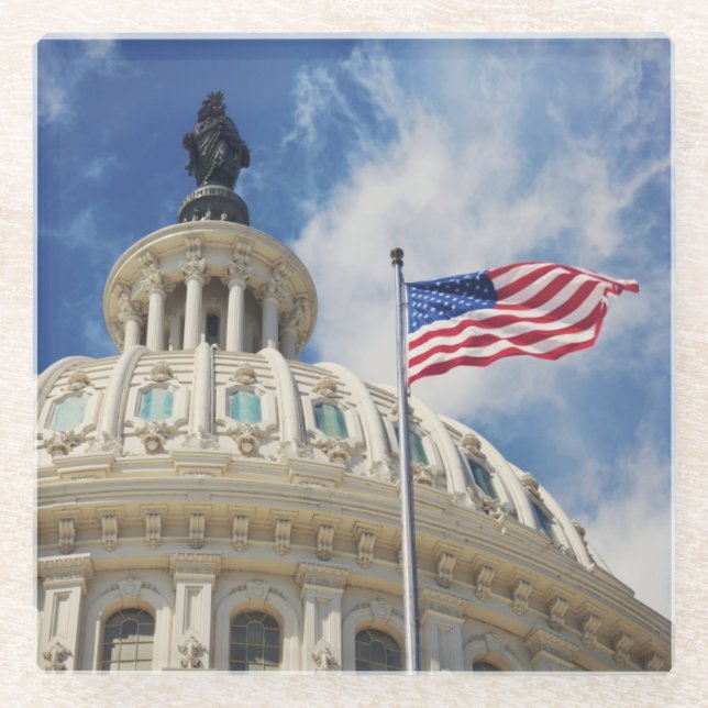 DC USA-, Kolumbien, Washington, Glasuntersetzer (Vorderseite)