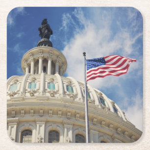 DC USA-, Kolumbien, Washington, Rechteckiger Pappuntersetzer