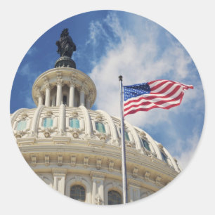DC USA-, Kolumbien, Washington, Runder Aufkleber