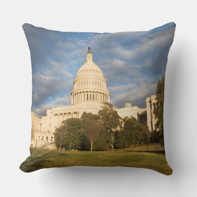 DC USA-, Washington, Hauptstadts-Gebäude Kissen (Vorderseite)