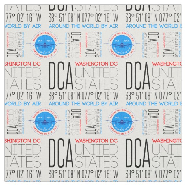 DCA, Washington DC reist die Welt nach Muster Stoff (Muster)