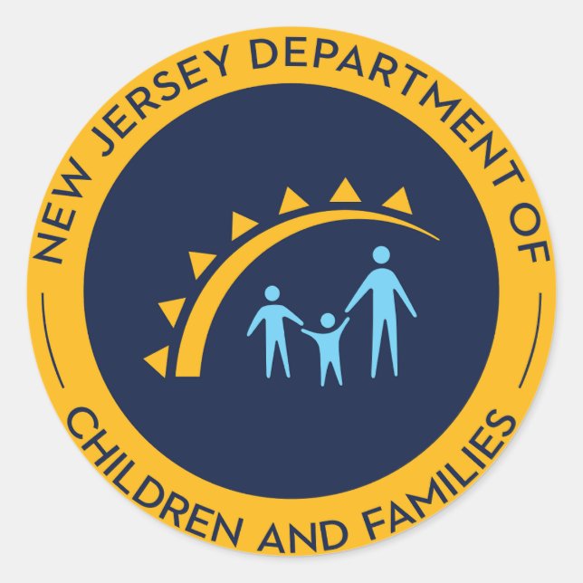 DCF-Siegel-Sticker Runder Aufkleber (Vorderseite)