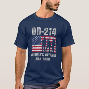 Dd214 Americas Offiziell Man Card Funny Military T-Shirt