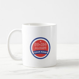 DD-214 Alumni Personalisierte Luftwaffenruhestand Kaffeetasse