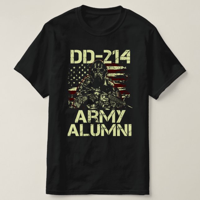 dd-214-Armeealumni T-Shirt (Design vorne)