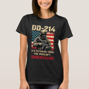 DD-214 Es ist eine Veteranen-Sache US-Flagge Im Ru T-Shirt