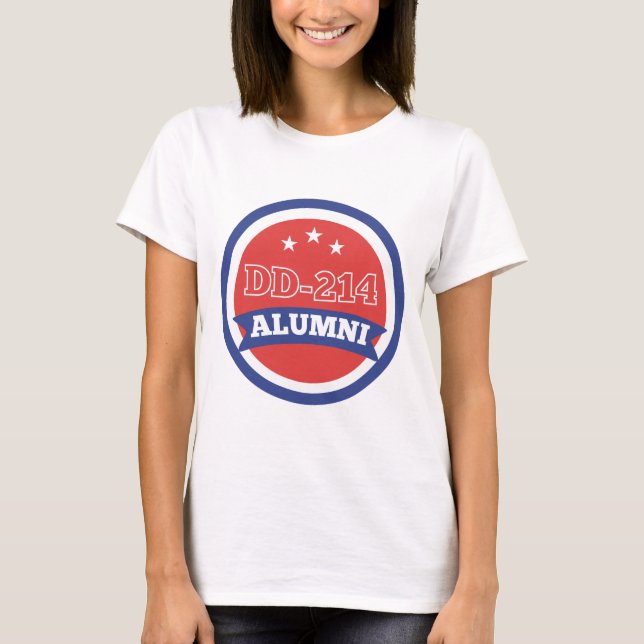 DD-214 Militärruhestand der Alumni-Armee T-Shirt (Vorderseite)
