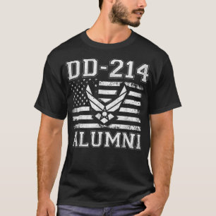DD-214 US Air Force Alumni Military Veteran Rereif T-Shirt
