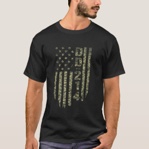 DD 214 US-amerikanische Flagge Alumni US-Militärve T-Shirt