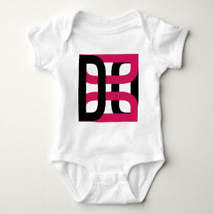 DD Logo Magenta Baby Strampler