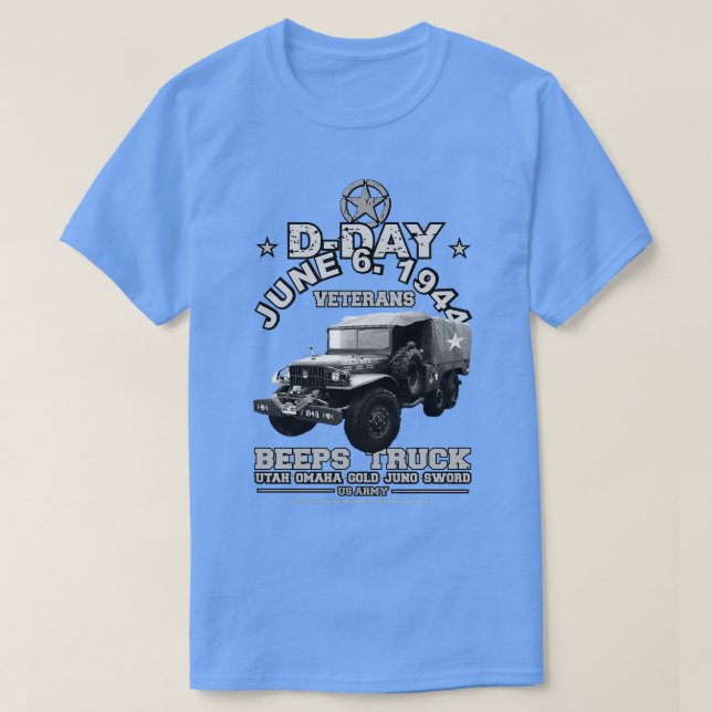 DDAY Veterans Beeps LKW T-Shirt (Design vorne)
