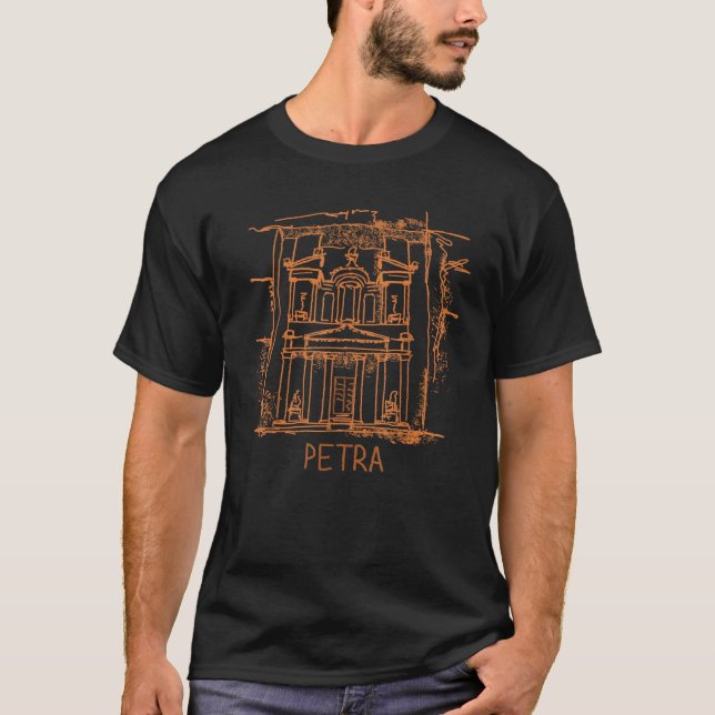 DDD City Petra Jordan Women's Unisex Adults Black T-Shirt (Vorderseite)