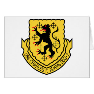 DDG-2 USS Charles F Adams Militärflecken-Zerstörer